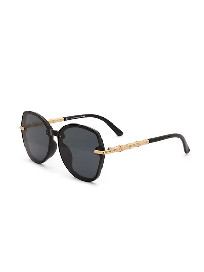 Clear Frame Round Sunglasses