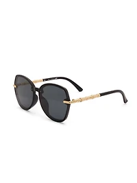 Clear Frame Round Sunglasses