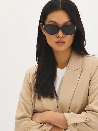 Thick Cat Eye Sunglasses