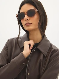 Lunettes de soleil il chat à monture épaisse