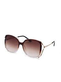 Clear Oversized Frame Sunglasses