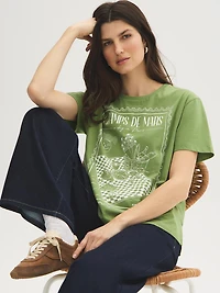 Cotton-Blend Graphic Tee