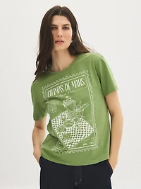 Cotton-Blend Graphic Tee