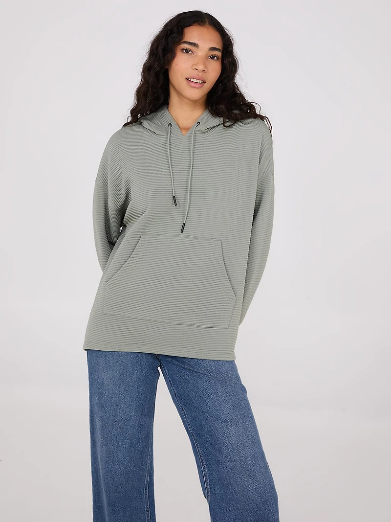 Ottoman Ribbed Hoodie