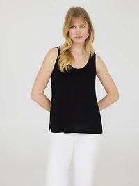 Loose Knit Sweater Tank Top