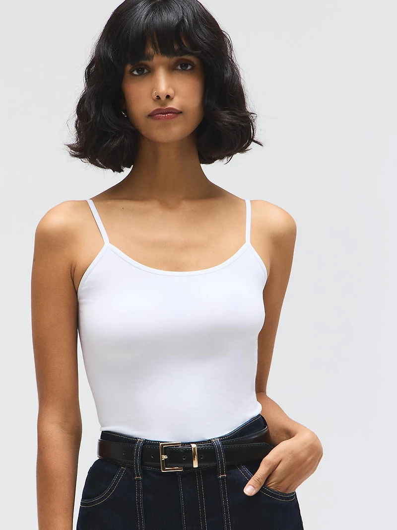 Camisole sans coutures à bretelles spaghetti