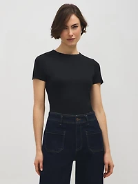 Double Layer Crew Neck T-Shirt