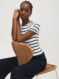 Striped Crew Neck T-Shirt