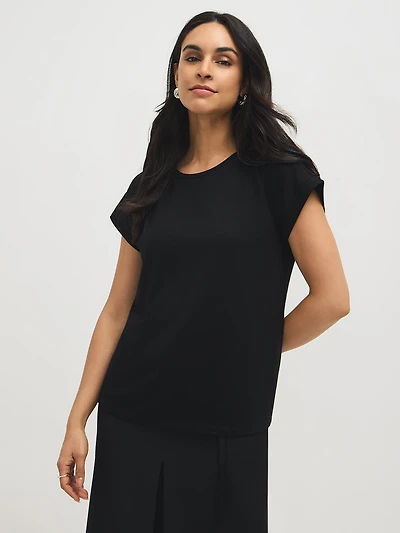 Cuffed Dolman Sleeve T-Shirt