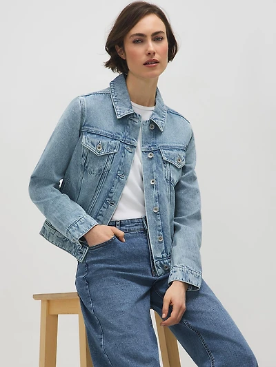 Veste en jean mélange de coton