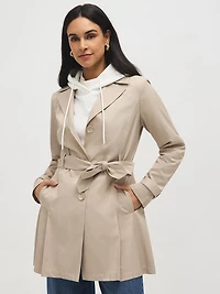 Trench en mélange de coton