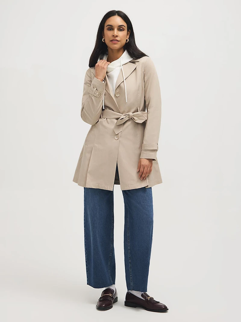 Trench en mélange de coton