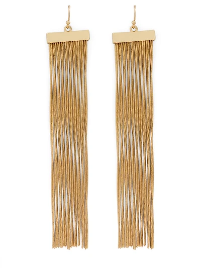 Snake Chain Fringe Earrings