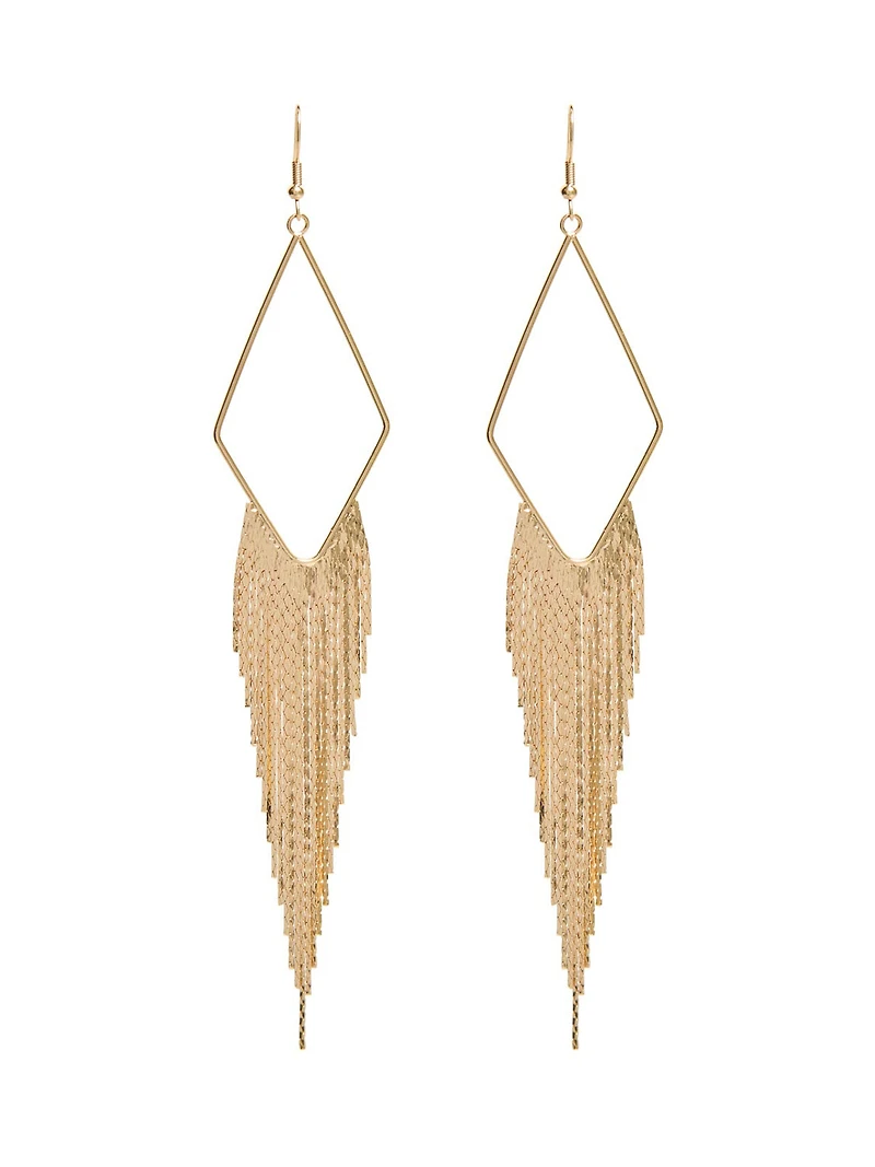 Boucles d'oreilles cascade en diamants
