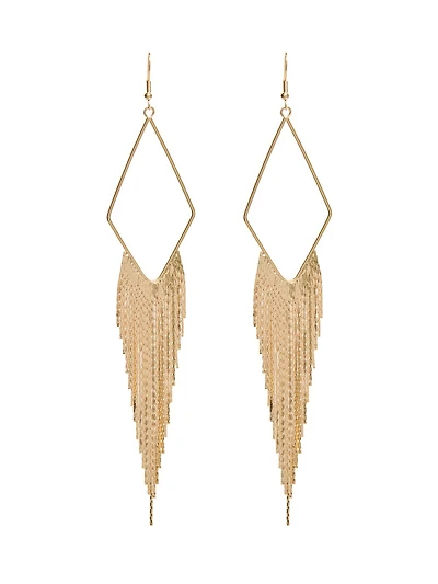 Diamond Waterfall Statement Earrings