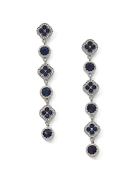 Boucles d'oreilles linéaires trèfle