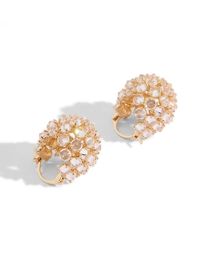 Gemstone Huggie Earrings