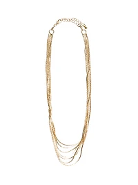 Collier multi-rangs à chaînes serpent