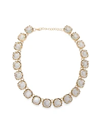 Collier ras du cou avec pierres précieuses