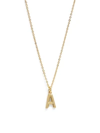 Boxed 'A' Initial Necklace