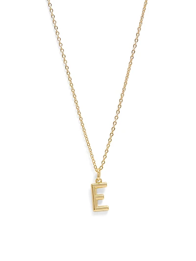 Collier avec initiale E