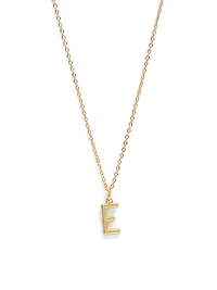 Collier avec initiale E