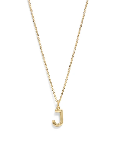Collier avec initiale J