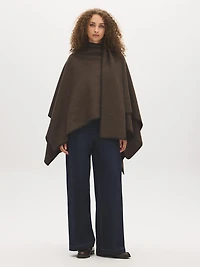 Contrast Scarf Cape