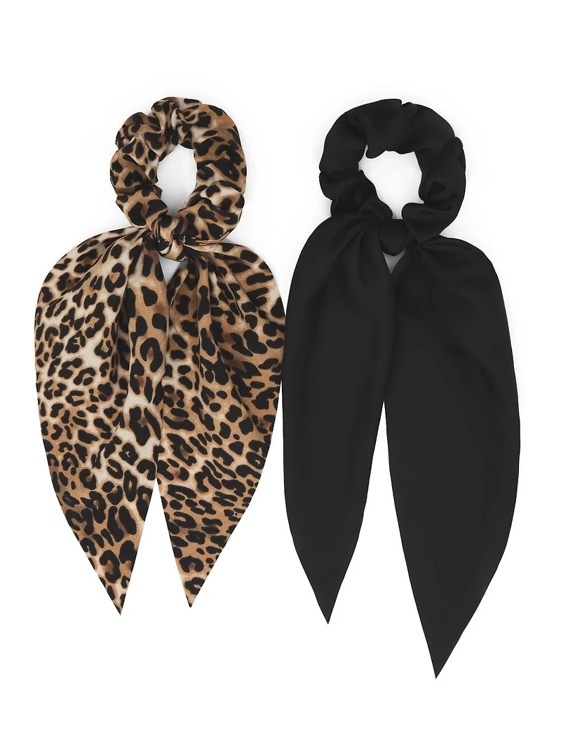 Paquet de 2 chouchous foulard en satin