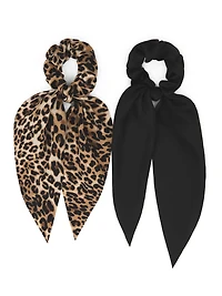 Paquet de 2 chouchous foulard en satin