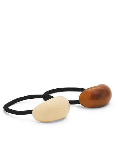 Paquet de 2 élastiques à cheveux en résine