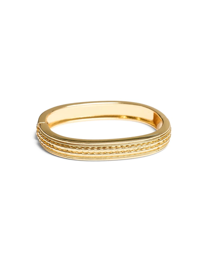 Bracelet manchette carré gravé