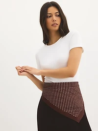 Polka Dot Silky Scarf