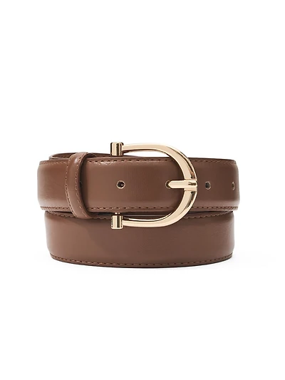 Gold Round Buckle Belt