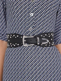 Studded Wide Belt