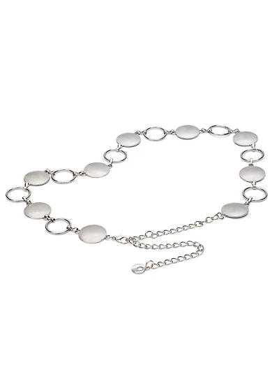 Silver Metal Chain Belt