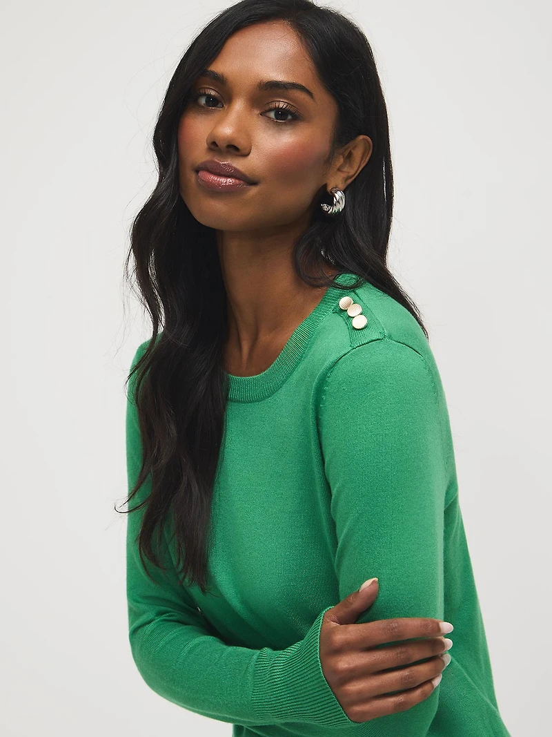 Round Neck Long Sleeve Sweater