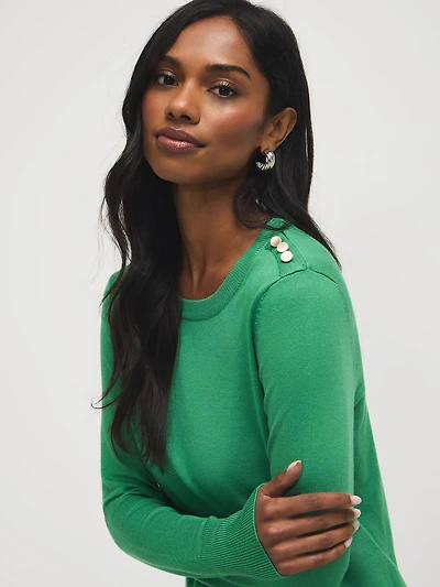 Round Neck Long Sleeve Sweater