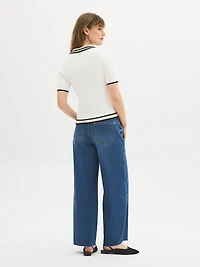 Short Sleeve Polo Cardigan