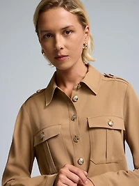 Blouse à enfiler en sergé