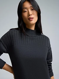 Mock Neck Tunic Sweater
