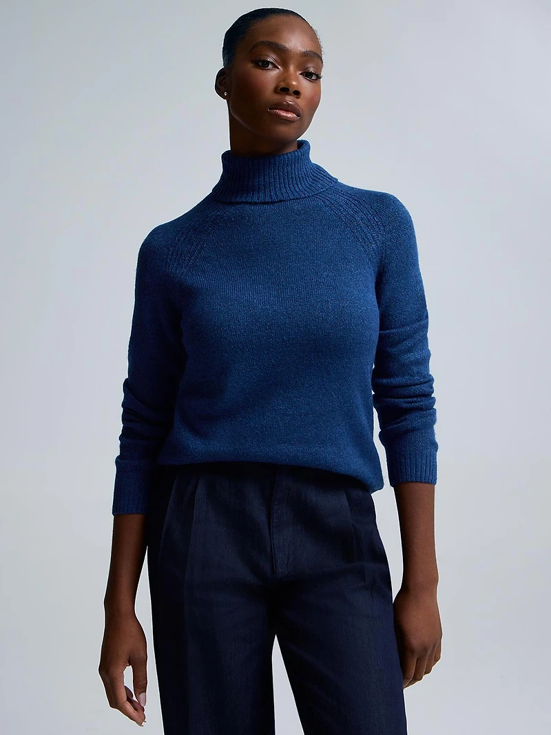 Melange Turtleneck Sweater