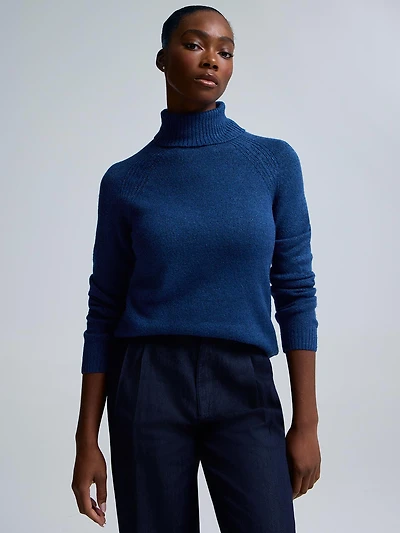 Melange Turtleneck Sweater