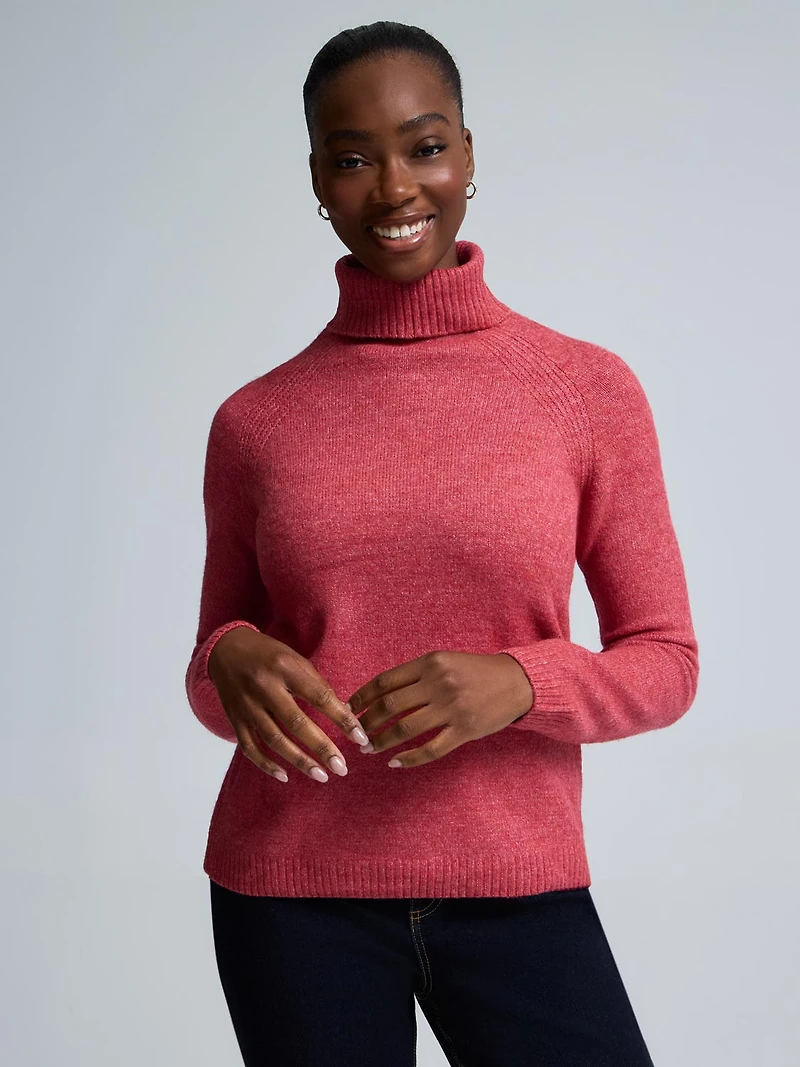 Melange Turtleneck Sweater