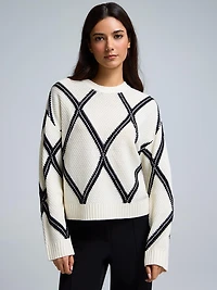 Diamond Jacquard Sweater