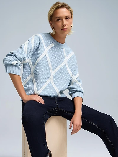 Diamond Jacquard Sweater