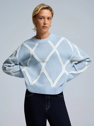 Diamond Jacquard Sweater