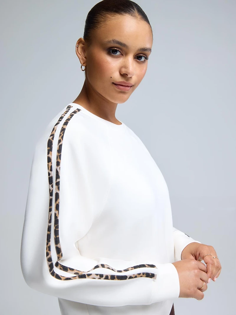 Chandail en polaire à imprimé animal