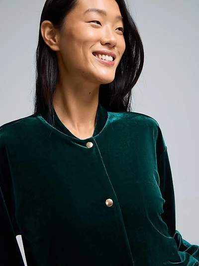 Velvet Bomber Jacket