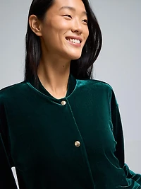 Velvet Bomber Jacket